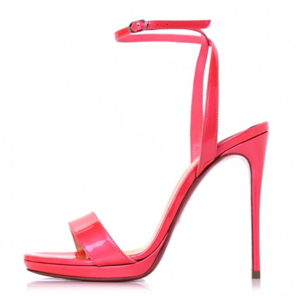 Christian Louboutin Loubi Queen 120 Patent Fluo Metal